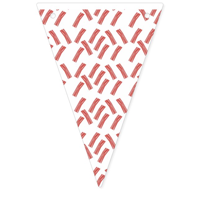 Bacon Party All You Can Eat Birthday Any Age Bunting Flags (First Flag)