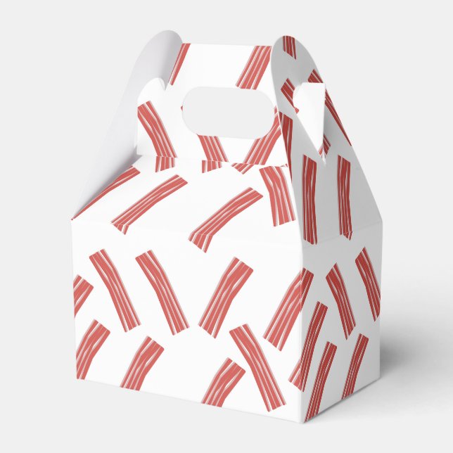 Bacon Party All You Can Eat Birthday Any Age Favor Box (Front Side)
