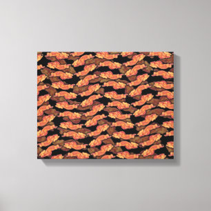 Bacon Pattern Canvas Print