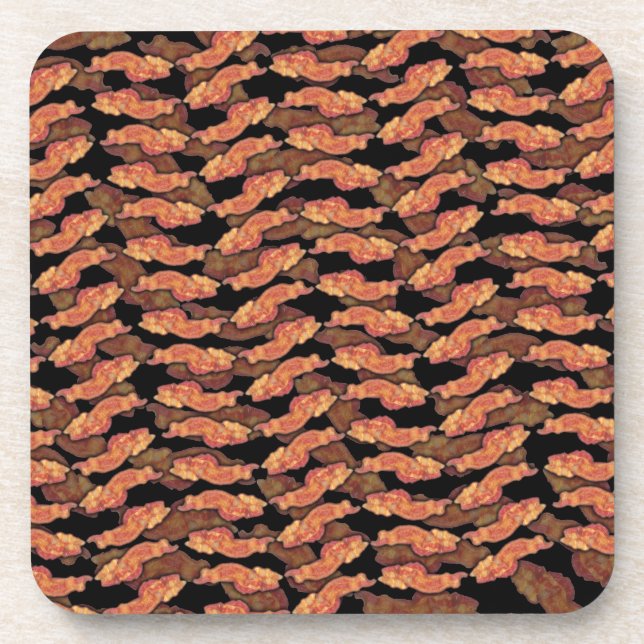 Bacon Pattern Coaster (Front)