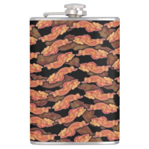 Bacon Pattern Hip Flask