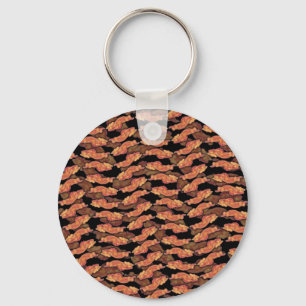 Bacon Pattern Keychain