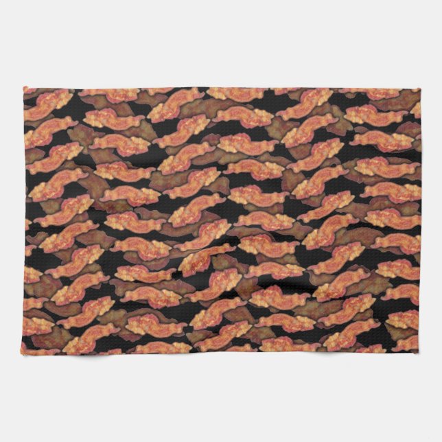 Bacon Pattern Kitchen Towel (Horizontal)