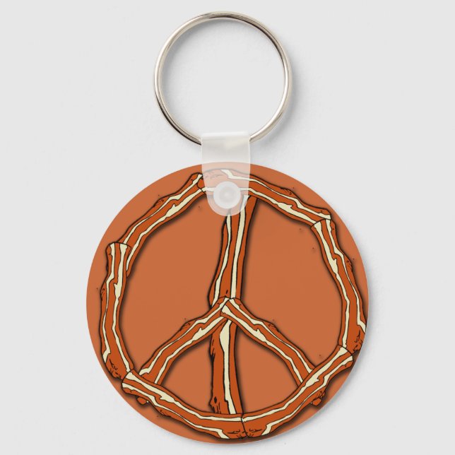 Bacon Peace Sign T-shirts, Hoodies, Gifts Keychain (Front)