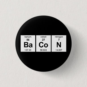BaCoN Periodic Table 1 Inch Round Button