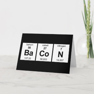 BaCoN Periodic Table Card