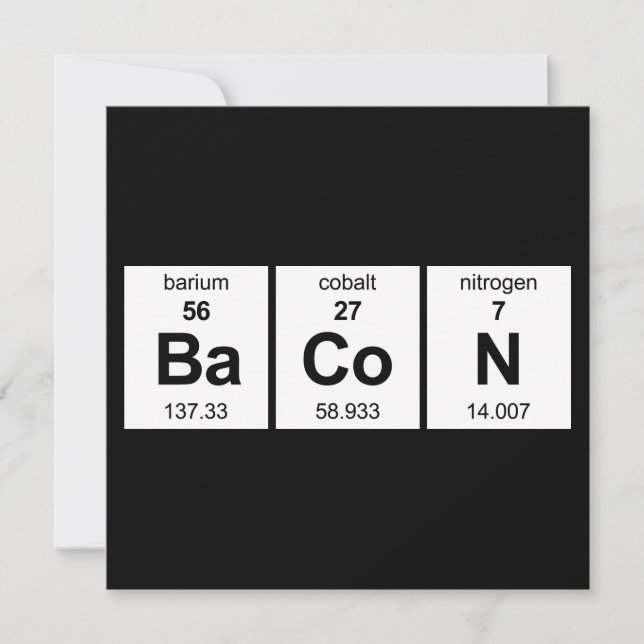 BaCoN Periodic Table Invitation (Front)