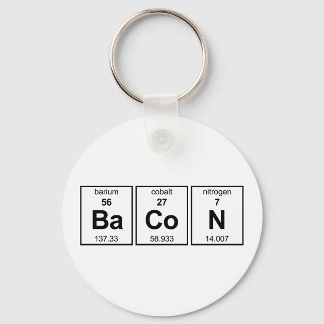 BaCoN Periodic Table Keychain (Front)