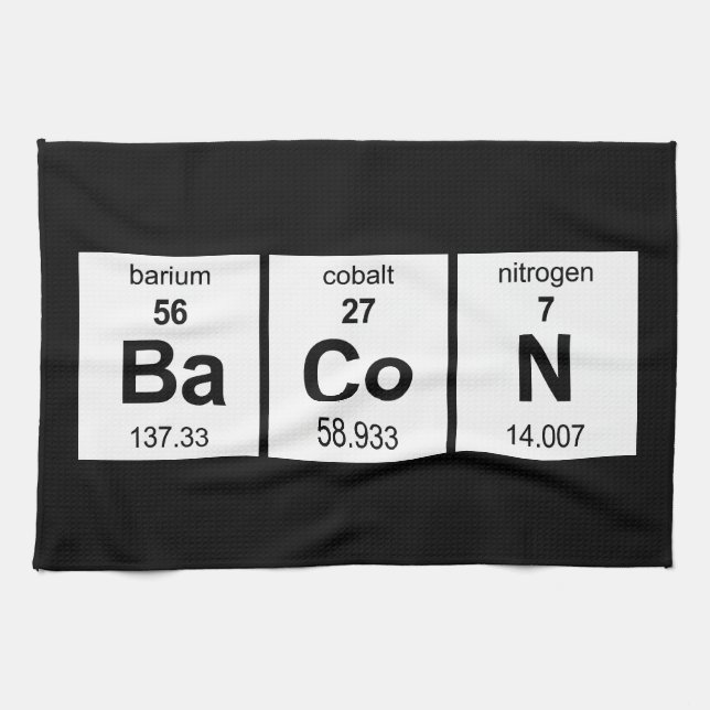 BaCoN Periodic Table Kitchen Towel (Horizontal)