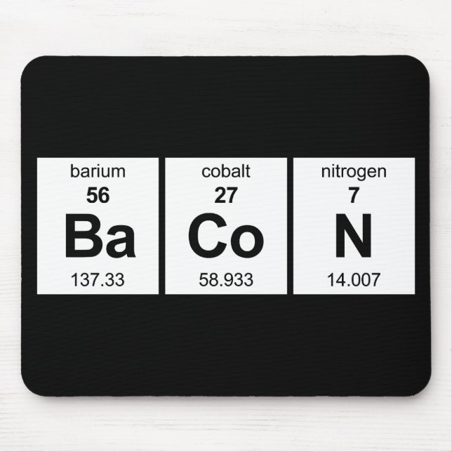 BaCoN Periodic Table Mouse Pad (Front)