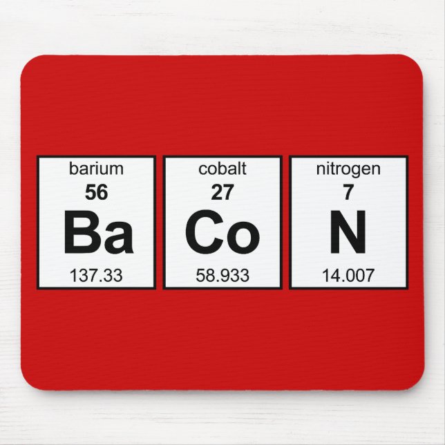 BaCoN Periodic Table Mouse Pad (Front)