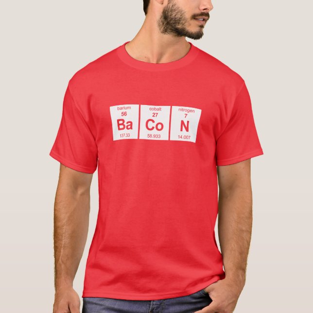 BaCoN Periodic Table T-Shirt (Front)