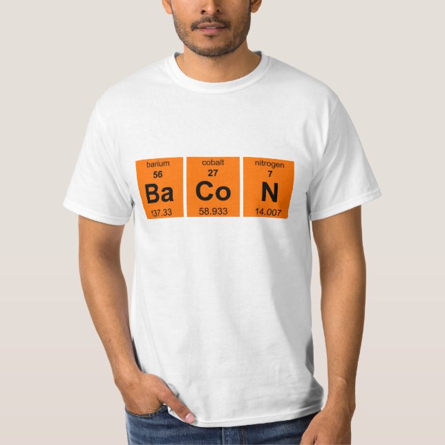 Bacon Periodically T-Shirt (Front)