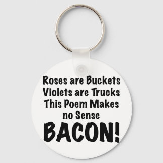 Bacon Poem Keychain