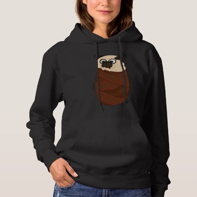 Bacon Pug Classic T-Shirt 518 Hoodie (Front)