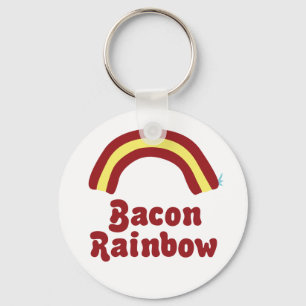 Bacon Rainbow Keychain