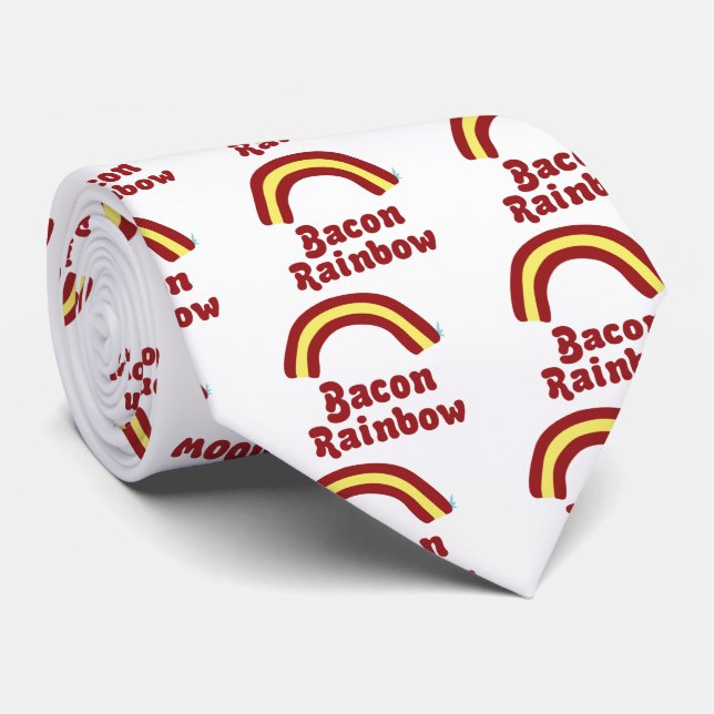 Bacon Rainbow Tie (Rolled)