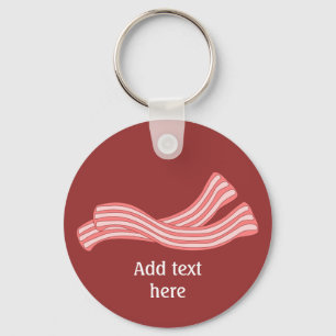 Bacon Rashers Image - Customize It Keychain