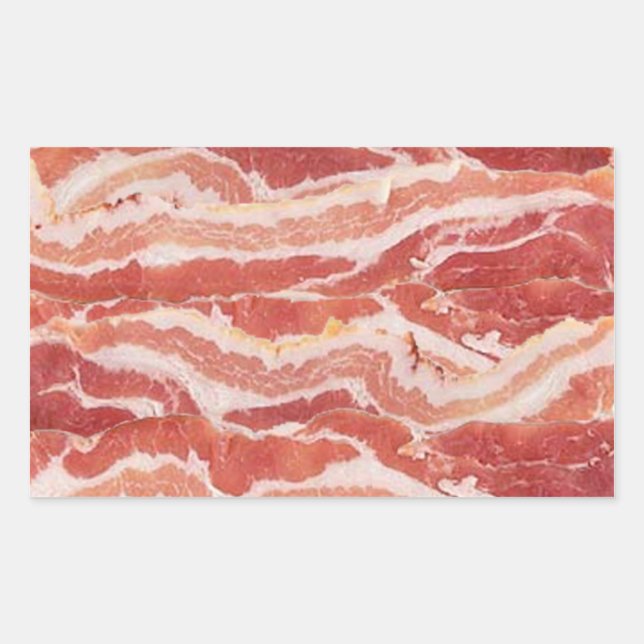 Bacon Rectangular Stickers (Front)
