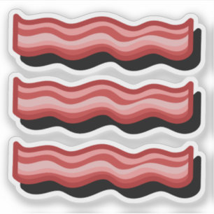 Bacon red meat lover fun retro  set