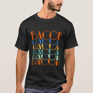 Bacon Retro Vintage Funny Keto Ketogenic Diet Food T-Shirt