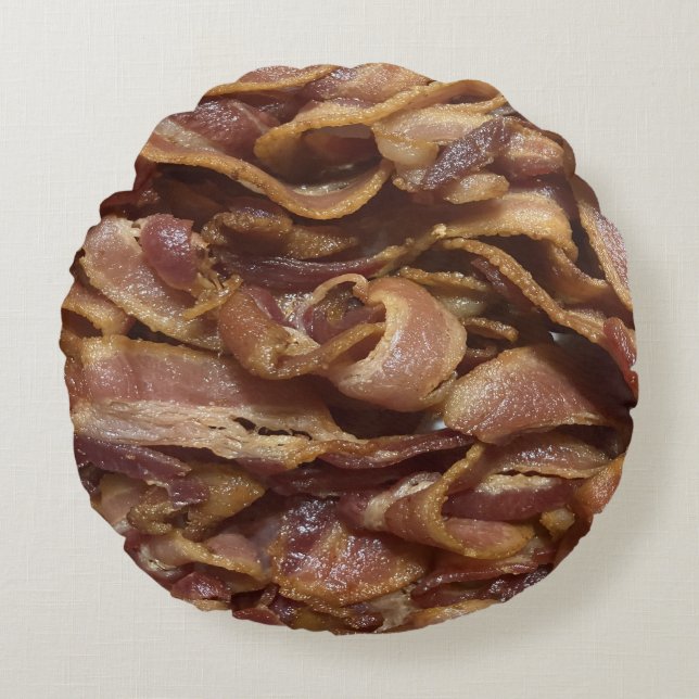 Bacon Round Pillow (Front)