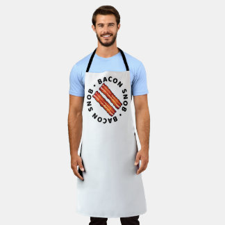 Bacon Snob Business Apron white