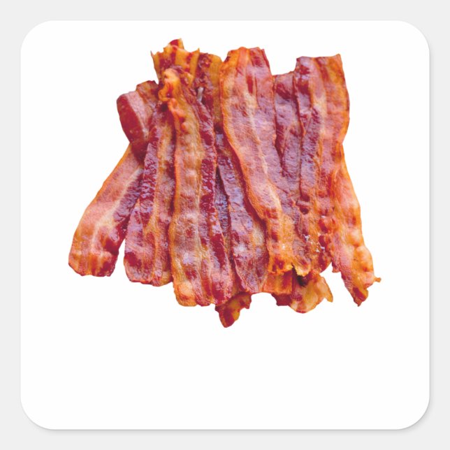 Bacon Square Sticker (Front)