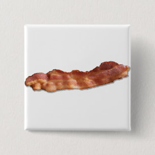 Bacon Strip 2 Inch Square Button
