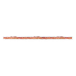 Bacon Strip Ribbon Satin Ribbon