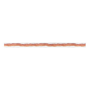 Bacon Strip Ribbon Satin Ribbon