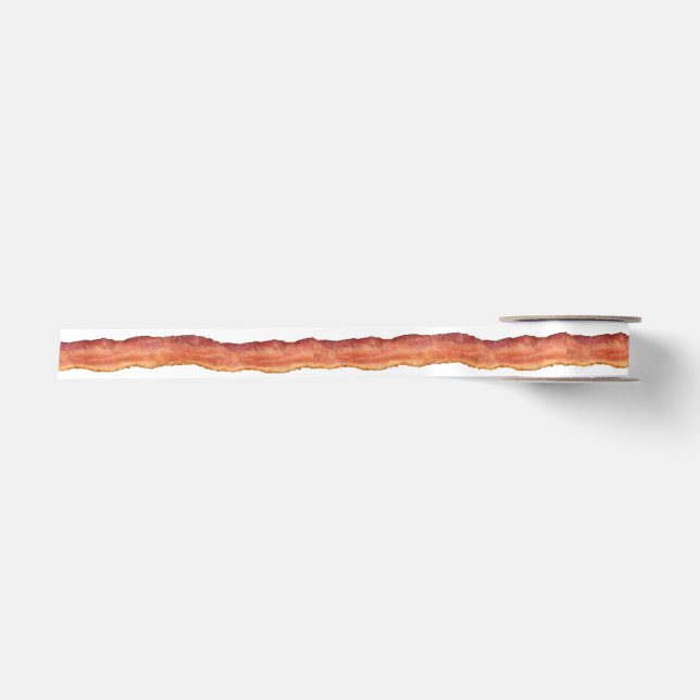 Bacon Strip Ribbon Satin Ribbon (Front)