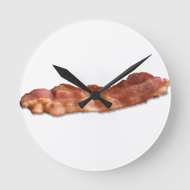 Bacon Strip Round Clock (Front)