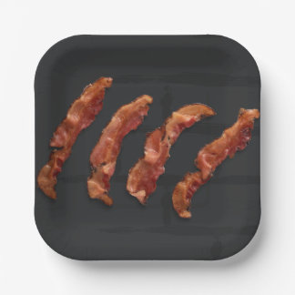 Bacon Strips BBQ Party Paper Plate