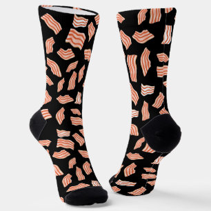 Bacon Strips Pattern Funny Socks