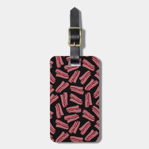 Bacon Strips Pattern Luggage Tag