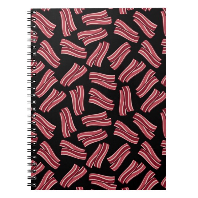 Bacon Strips Pattern Notebook (Front)