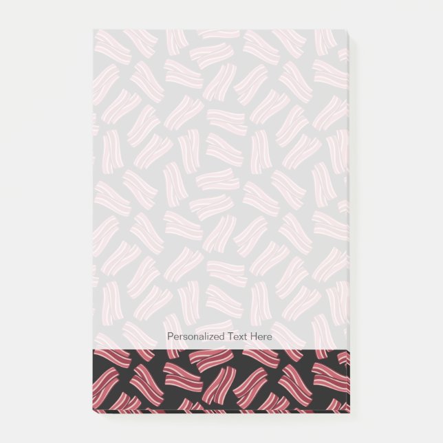 Bacon Strips Pattern Post-it Notes (Front)