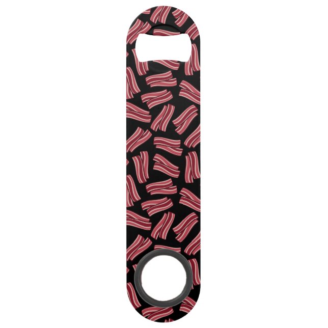 Bacon Strips Pattern Speed Bottle Opener (Front)