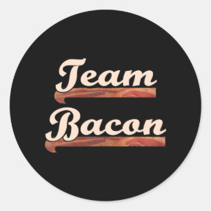 Bacon Team Classic Round Sticker