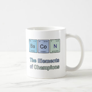 Bacon, The Elements of Champions Coffee Mug