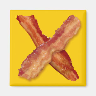 Bacon X O X LOVE Magnet
