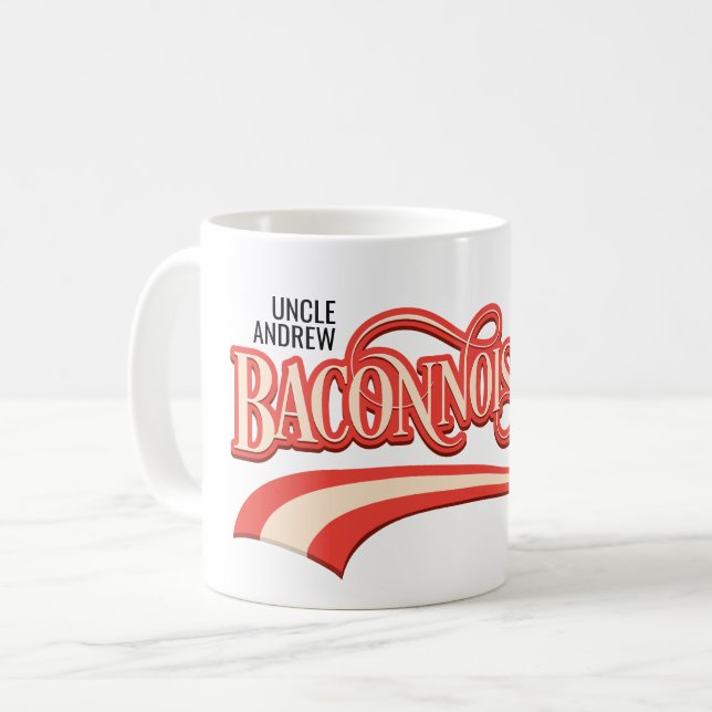 Baconnoisseur (amoureux du bacon) tasse à café (Devant gauche)