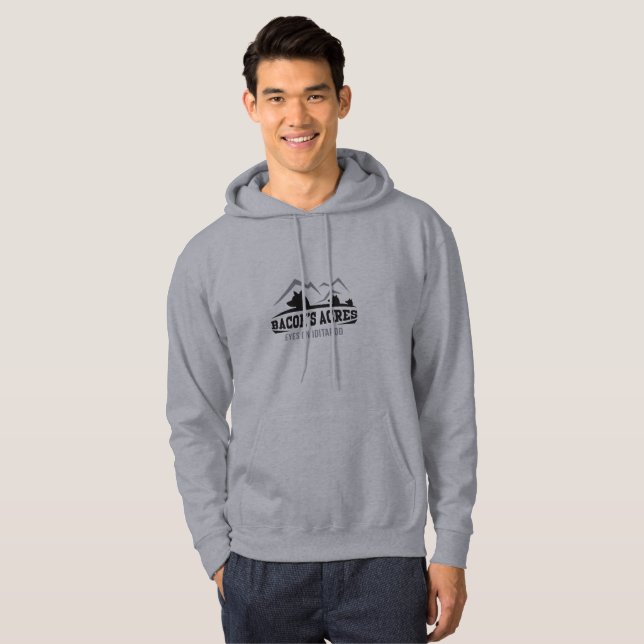 Bacon's Acres' Eyes on Iditarod Hoodie (Front Full)