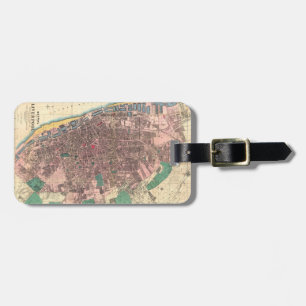 Bacon's Victorian Map of Liverpool 1890 Luggage Tag
