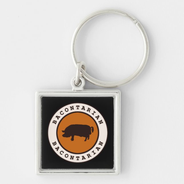 Bacontarian Keychain (Front)
