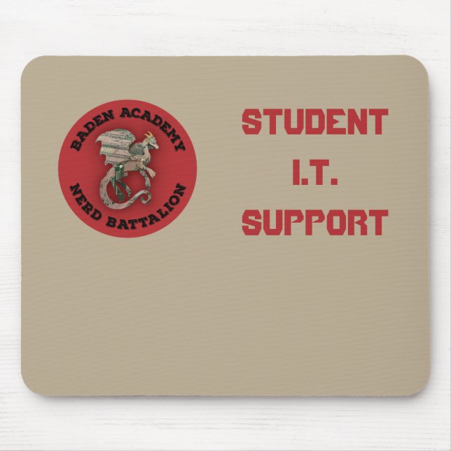 BACS "Student I.T. Support" Mousepad (Nerds Only) (Front)