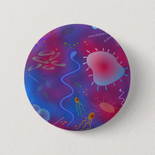 Bacteria 2 Inch Round Button