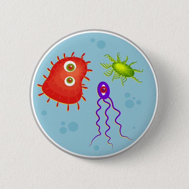 Bacteria 2 Inch Round Button (Front)