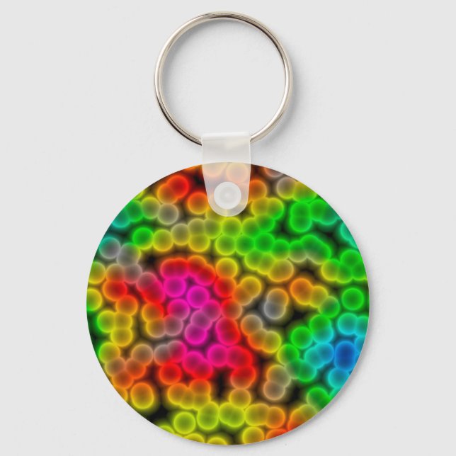 Bacteria abstract background. keychain (Front)